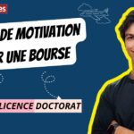Lettre de motivation pour une bourse