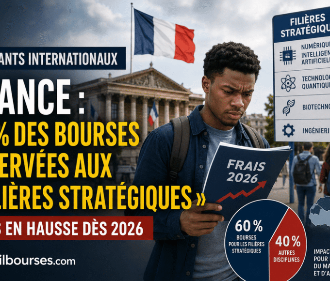  60 % des bourses d'études du gouvernement français seront désormais réservées aux filières stratégiques pour les étudiants internationaux