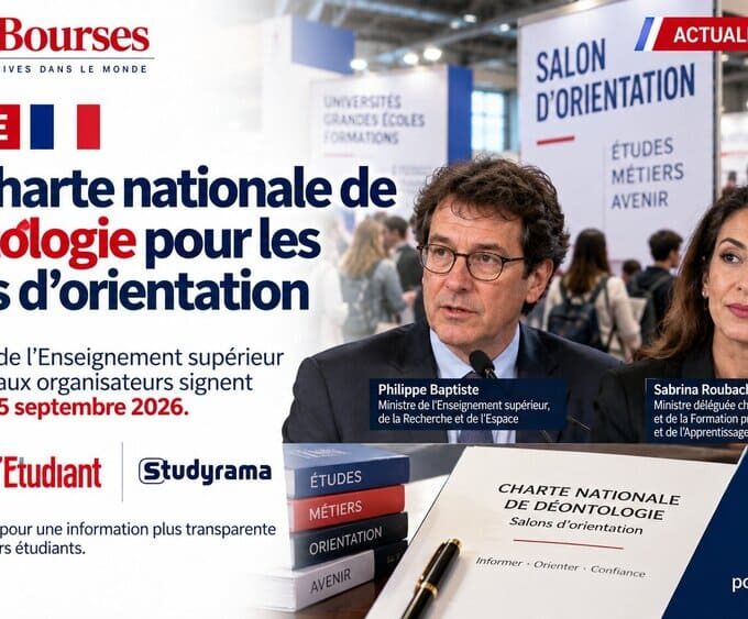 Les salons d’orientation vont désormais disposer d’un cadre déontologique national. Le ministère de l’Enseignement supérieur a programmé ce 15 septembre 2026 la signature d’une charte nationale de déontologie à l’usage des organisateurs de salons d’orientation et de leurs exposants.