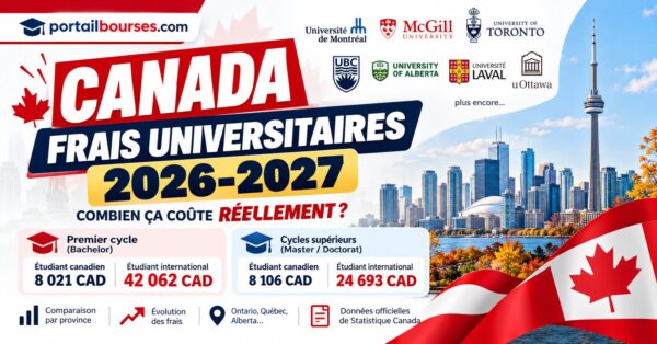 frais universitaires Canada 2026-2027